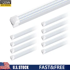 8 Foot Led Shop Light 120W 72W 8FT Led Tube Light T8 Integrated Warehouse Lamp