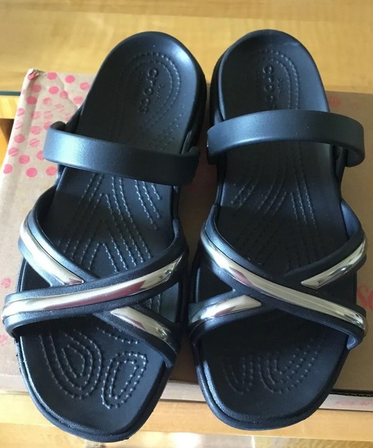 CROCS MELEEN ESPRESSO/PETAL PINK WOMENS SLIDE Size 8 M | eBay