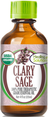 Organic Clary Sage Essential Oil (100% Pure - USDA Certified Organic)