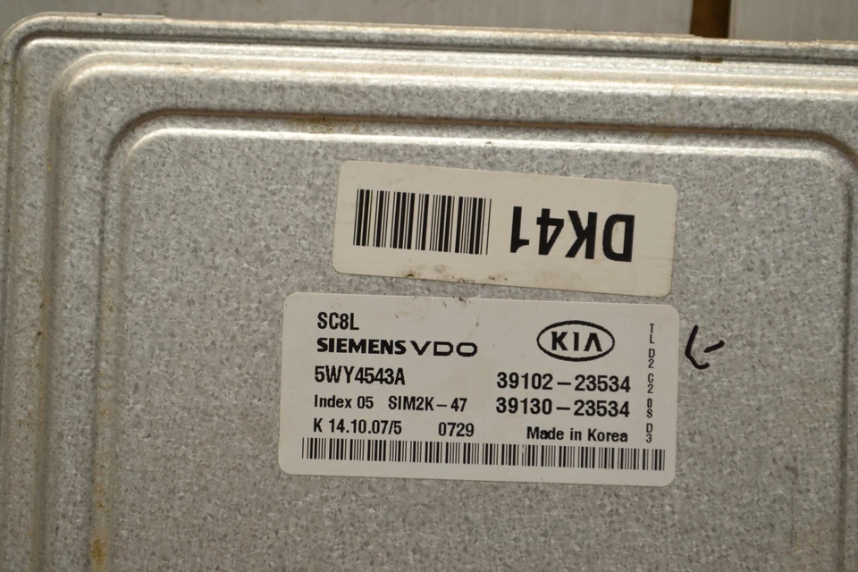 Unidad de control del motor Kia Spectra 2007-09 ECU 3910223534 3913023534 módulo 58-10B8 Foto 2 de 4
