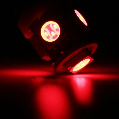 2X Red T11 BA9S 5050 5-SMD LED Bulbs Car Wedge Side Interior Map License Light - Picture 3 of 7
