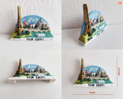 Refrigerador decorativo 3D de resina artística recuerdo turístico Francia - Imagen 12 de 24