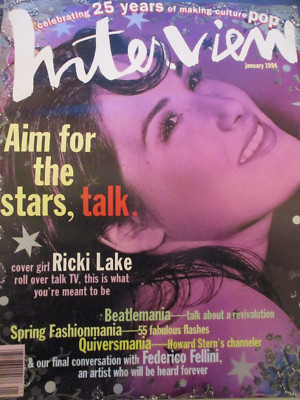 Ricki Lake - Interview Magazine 1994 | eBay