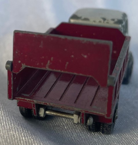 Vintage Matchbox (1-75) 3b Bedford Tipper Truck Maroon/Grey Black plastic wheels - Picture 4 of 8