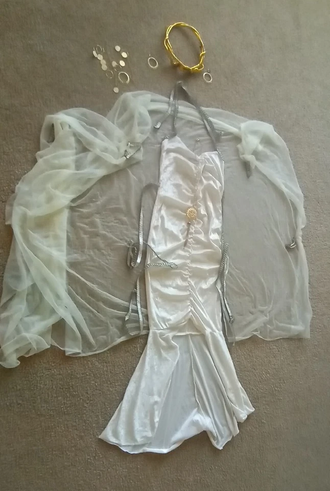 VESTIDO ADULTO CREMA/ORO CLEOPATRA DISFRAZ TALLA MEDIANA DISFRAZ CALIFORNIA Foto 2 de 4