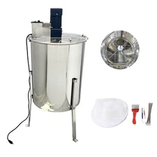 110V 4 Frame Honey Extractor 304 Stainless Steel Electric Beehive Drum Bee