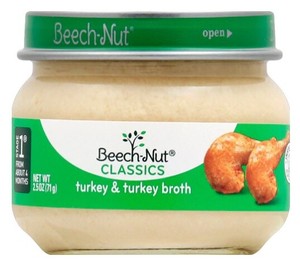 beechnut turkey and broth baby food
