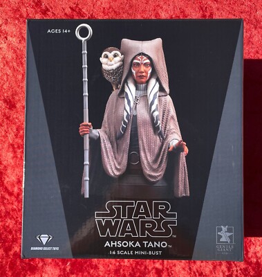 スターウォーズ　アソーカ・タノ　ミニバスト Star Wars Ahsoka Tano & Convor 1:6 Mini-Bust/Statue, Gentle Giant