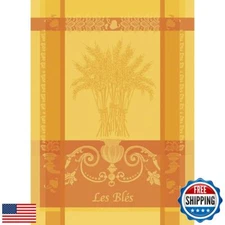 Garnier Thiebaut Les Bles Safran (Saffron Wheat) French Kitchen Towel 22"x30"