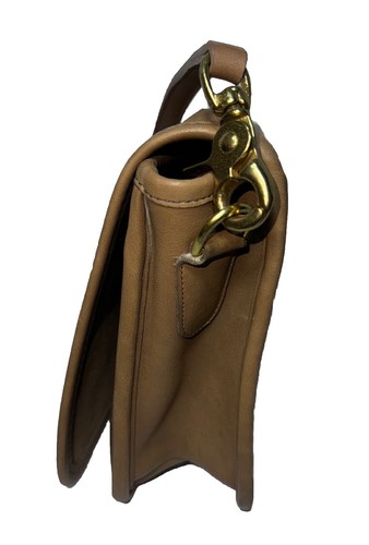 Vintage Coach Convertible Clutch Taupe #1530 New York City 1970’s Bonnie Cashin - Picture 9 of 14