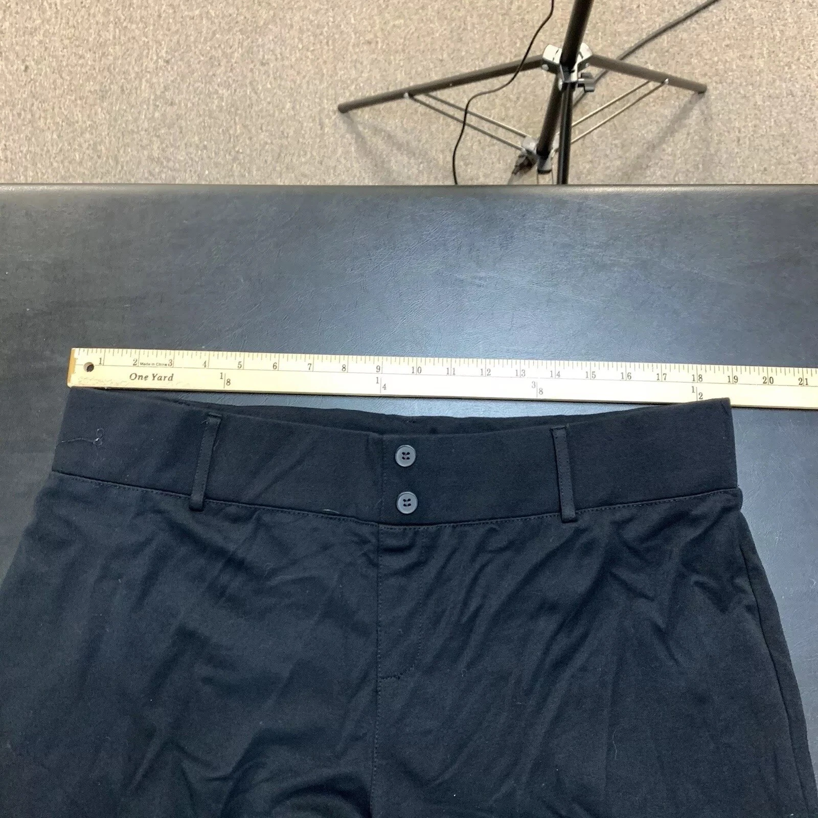 Pantalone donna ALYX nero elasticizzato pull on taglia 3X vita alta