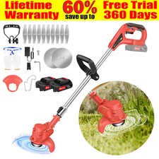 Cordless Strimmer Grass Trimmer Cutter Garden Lawn Edger Charging Rechargeable