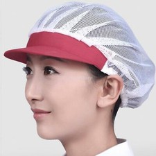 Chef Hats Mesh Kitchen Chef s Hair Nets Food Service Hats with Brim,for catering