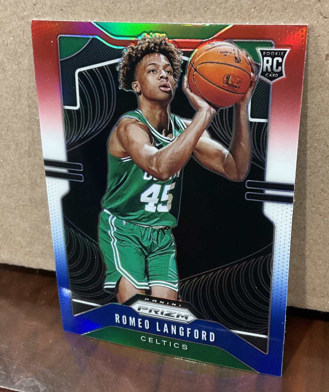 ROMEO LANGFORD 2019-20 PANINI PRIZM RC RED WHITE BLUE #260 - BOSTON CELTICS