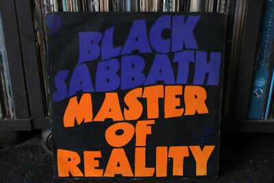 BLACK SABBATH MASTER OF REALITY ORIGINAL 1971 VERTIGO SWIRL