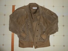 Women's Vtg. 80s Split End Ltd. Bomber Style Jacket, Brown, Size 5/6