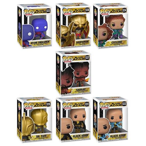 Funko POP! Black Adam Vinyl Figures - SET OF 7 [Sabbac, Dr. Fate, Hawkman +4]