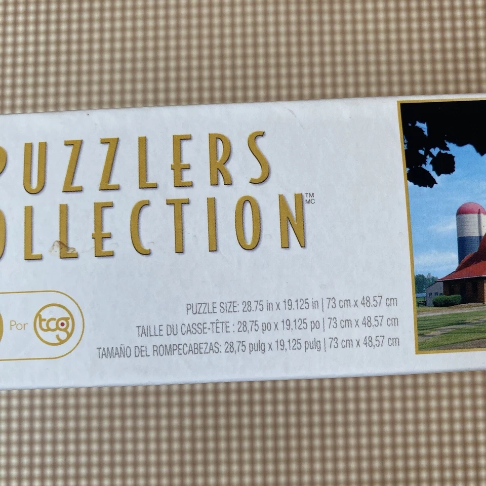 Puzzlers Collection 1000 pieces Old Farm INDIANA puzzle NEW SEALED Damaged Box - Image 4 of 4
