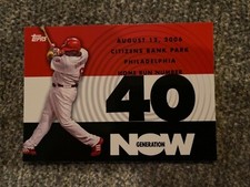 2007 Topps Generation Now Insert #GN40 Phillies Ryan Howard Baseball Card