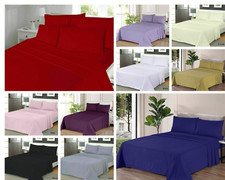 100% Brushed Cotton Thermal Flannelette Fitted Or Sheet Set Or Flat Bed Sheets