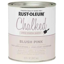 Rust-Oleum Brands 285142 Blush Pink Chalked Ultra Matte Paint, 1 Quart
