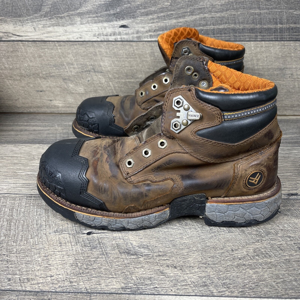 Hawx Legion Sport Comp Toe Work Boot Brown Men display picture 2