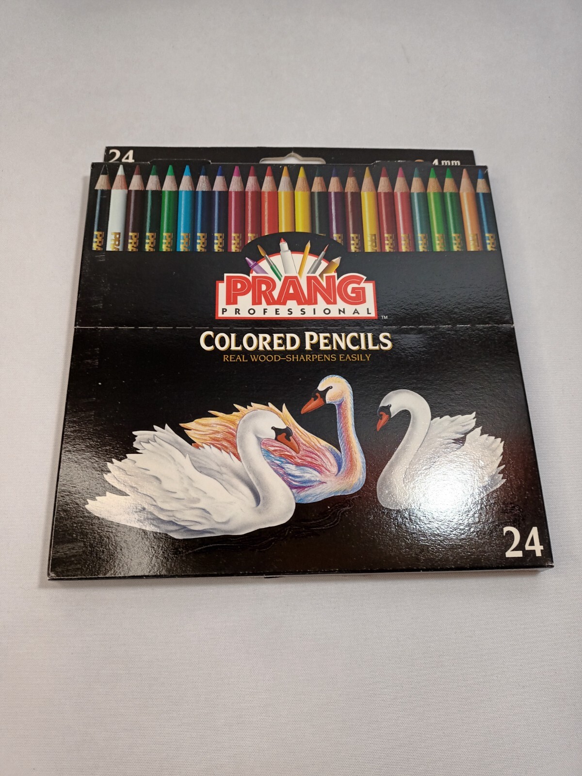 New in Box Prang Professional Colored Pencils Real Wood 4mm Core 24 Vintage