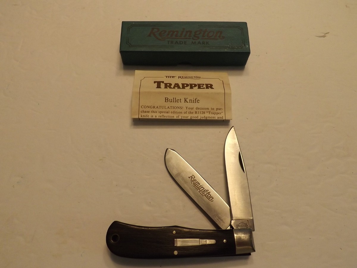 Remington 1989 UMC Bullet Knife TRAPPER w/ Cocobolo Wood handles
