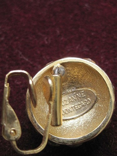 Suzanne Bjontegard jewellery- ladies vintage earrings by - 3 pairs clip ons - Picture 2 of 11