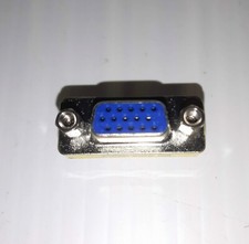 15-pin 3-Row D-SUB VGA Gender Changer DB15 Female to Female Mini Gender Changer