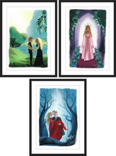 Juego de 3 impresiones de Lorelay Bove The Princess Bride póster Mondo artista cuello de botella