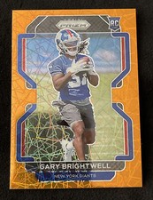 2021 Panini Prizm Football 400 Orange Lazer Gary Brightwell Rookie