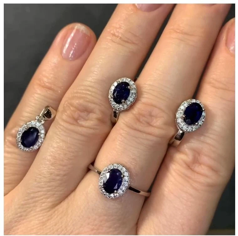 VETEMENTS Gioielli in argento da donna set di gioielli in argento 925 set fatto a mano argento vintage