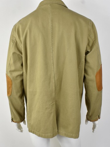 Vintage ORVIS Tan Cotton Twill ZAMBEZI JACKET Outdoor Hunting Safari Coat 46L - Picture 4 of 7