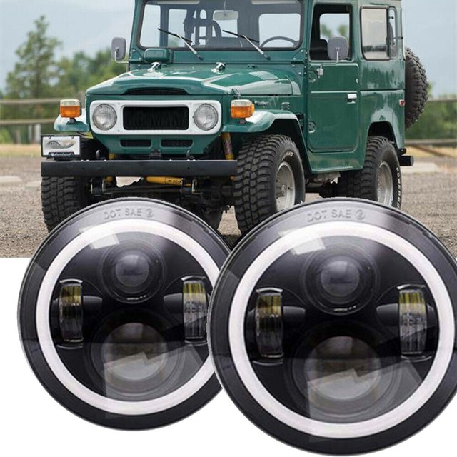 2PC 7 inch LED Headlights For LAND CRUISER FJ40 FJ45 FJ50 FJ55 FJ60