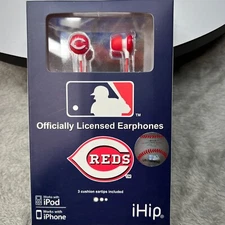 Cincinnati Reds Earphones Wired iHip Earbuds MLB Official Merch