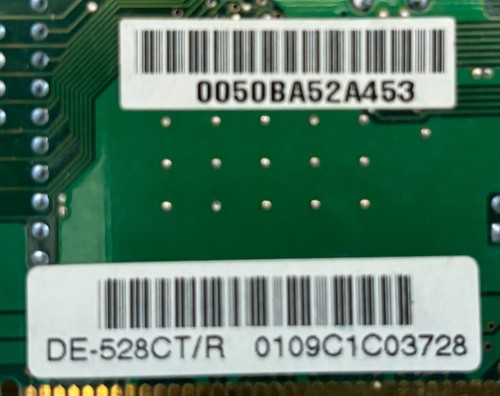 D-Link DE-528CT 10Mbps Combo 32-Bit Ethernet PCI Adapter Card - Picture 3 of 4