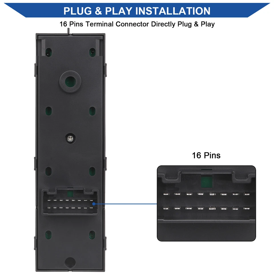 Main Window Switch Control Button for 2010-2015 Hyundai Tucson 93571-2S000 1AUTO - Image 3 of 4