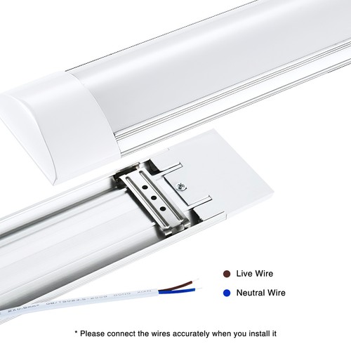 Lampada LED per ambienti umidi lampada per vasca luce 60/90/120/150 cm incl. tubo T8 IP65 - Foto 15 di 195