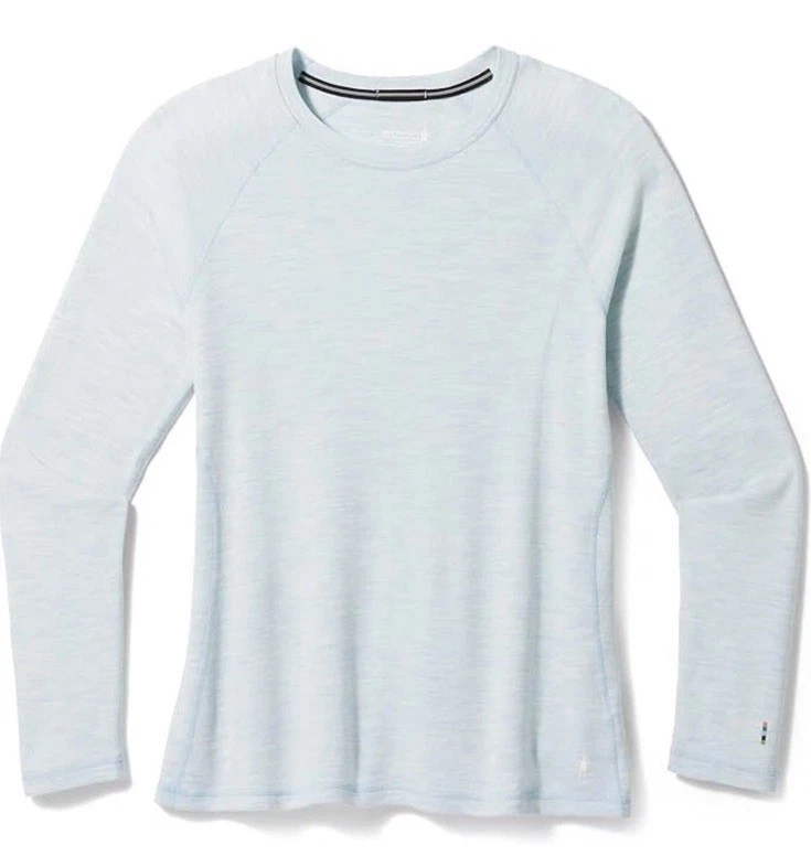 SmartWool Classic Thermal Base Layer Crew Top Women's Size Small S Winter Sky