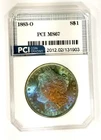 1883-O MS 67 Stunning Monster 2 Sided  Rainbow Toned PQ  Morgan Dollar PCI
