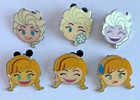 Disney Pin Lot Booster Set Frozen Elsa Anna Emoji Laugh Kiss Snow Smiles #A66 — photo 1
