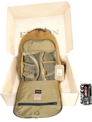 NWT Filson X Magnum Photographer Backpack Camera Bag Tan Twill Padded Style 144
