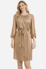 Vince Camuto $188 Women's Belted 3/4-Sleeve Dress Size 6 New With Tags NWT