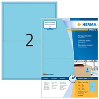 1-14X Herma Universal-Etiketten Special, 199,6 X 143,5 Mm, Blau Spare Bis Zu 22%