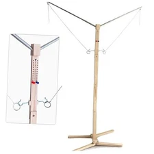 Standing Hook and Ring Toss Game, Oversized Movable Indoor/Outdoor Hook and Big