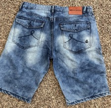 Rocawear Shorts Blue Denim Carpenter Baggy Hip Hop Streetwear Mens Size 40x12