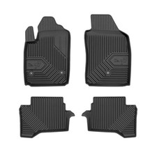 Frogum Fußmattensatz Autoteppich Thermoplastischer Elastomer für Fiat 500 312_