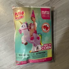 Inflatable Unicorn Costume for Kids - Pink and White