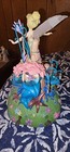 Disney Snow Globe Tinker Bell Among Fireflies Tree Stump Glitter — photo 2